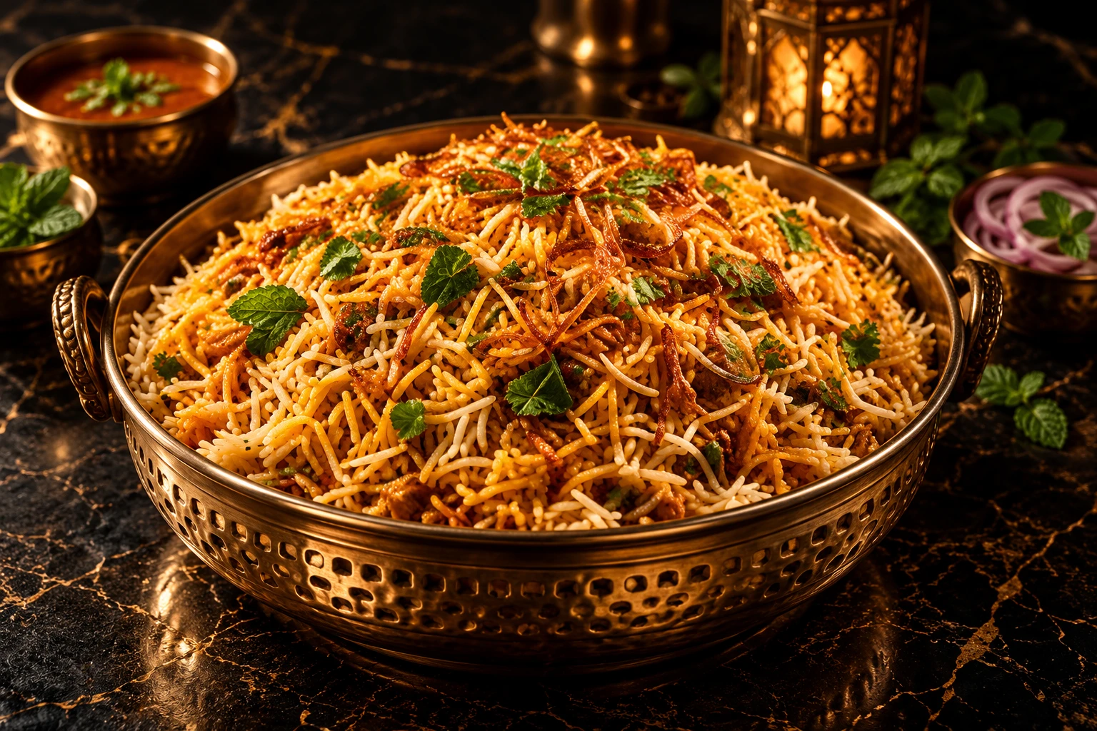 Illustration: Fragrant biryani rice